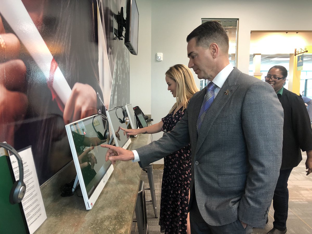 Taking a tour of the Junior Achievement Center this morning with my wife <a href="/NikkiDeBartolo/">Nikki DeBartolo</a> and Alex Sink. What an amazing impact they are having with <a href="/HillsboroughSch/">Hillsborough Schools</a> students.