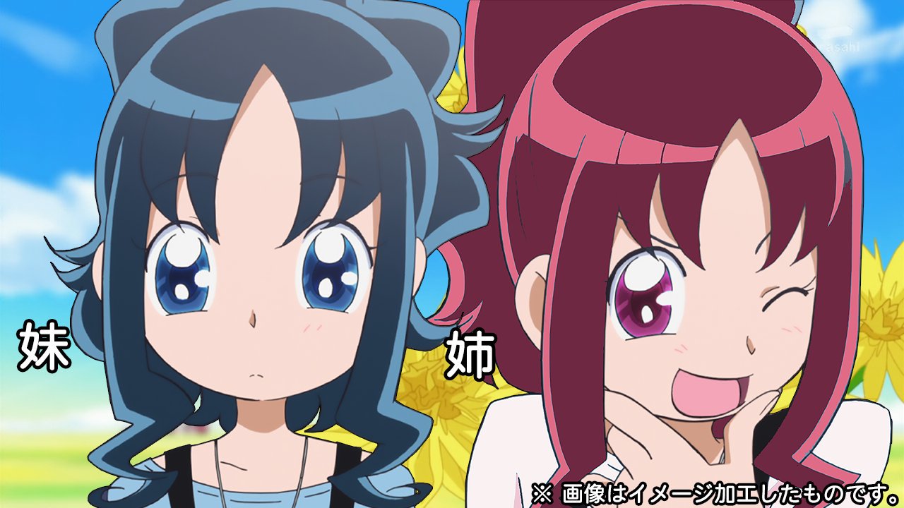 かぐ猫 個人的な希望として プリキュアシリーズの中で 初 となる 双子キャラ のキュア戦士を出してもいいんじゃないかと思ってる しっかり物のだけどお調子者な姉と 真面目で気弱な妹の2人組が主人公のプリキュアシリーズとか面白そう 画像2は