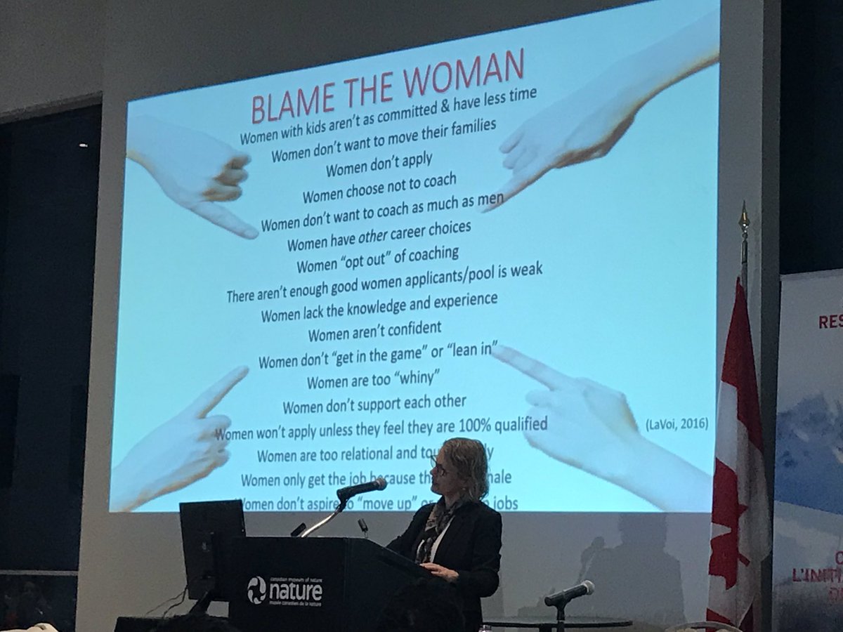 lmisene's tweet photo. It’s time to change the narrative of blaming women for low levels of involvement in sport leadership positions. #SCRI2019 https://t.co/avyz4TLXyH