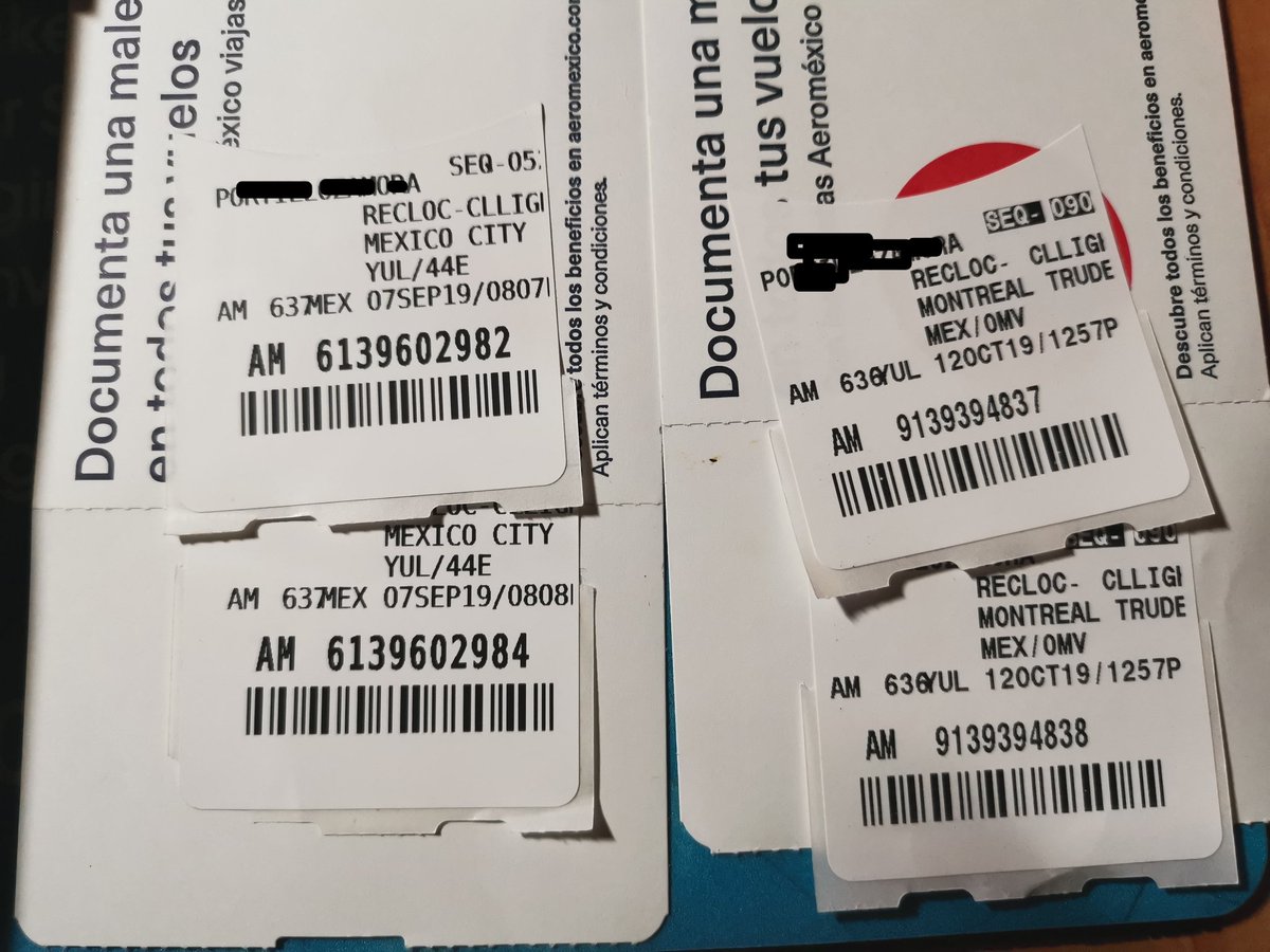 ursula0904's tweet photo. @Aeromexico y sucedió otra vez, misma reserva mismas 2 maletas registradas en ambos vuelos de ida y de regreso, pago en Canadá $30 CAD pago en México 1,100, porque?? Y la supervisora en piso en CDMX, ni el esfuerzo por checar... https://t.co/o5bxjGECqw