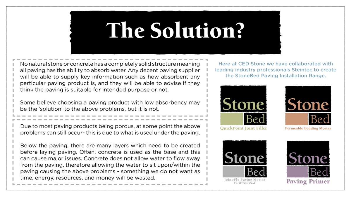 CEDStoneGroup's tweet photo. Are you experiencing any of these common paving problems? Problems can often occur when paving is laid incorrectly or inferior products are used. So what is the solution?
#StoneBed #PavingInstallationSystem
 https://t.co/SWzepHYuQR https://t.co/6XWtTz2MvY