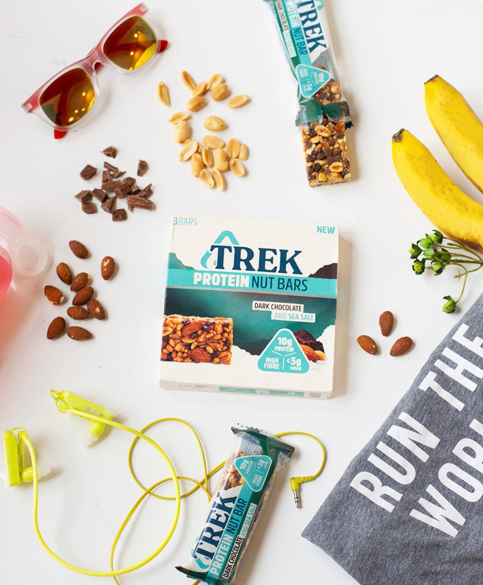 A delicious combination of Dark Chocolate &amp; Sea Salt, and packed with natural energy, TREK Protein Nut Bars will keep you energised through work or play.