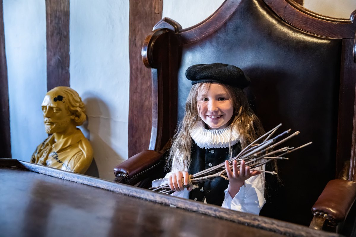 We're sure those breaking up for #halfterm have the #FridayFeeling today!  For a fun day out plan a trip to visit us.  Have a go at our family quiz &amp; mouse hunt, dress up, try quill writing, play Tudor games &amp; take part in a lesson with our Schoolmaster.  We're open daily 11-5.