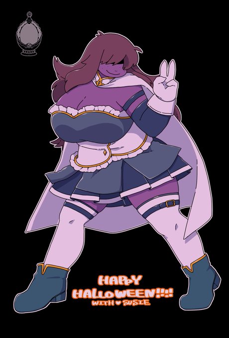 魔法少女☆スージィちゃん
(美樹さやか 佐倉杏子)

#DELTARUNE 
#HappyHalloweenWithSusie 