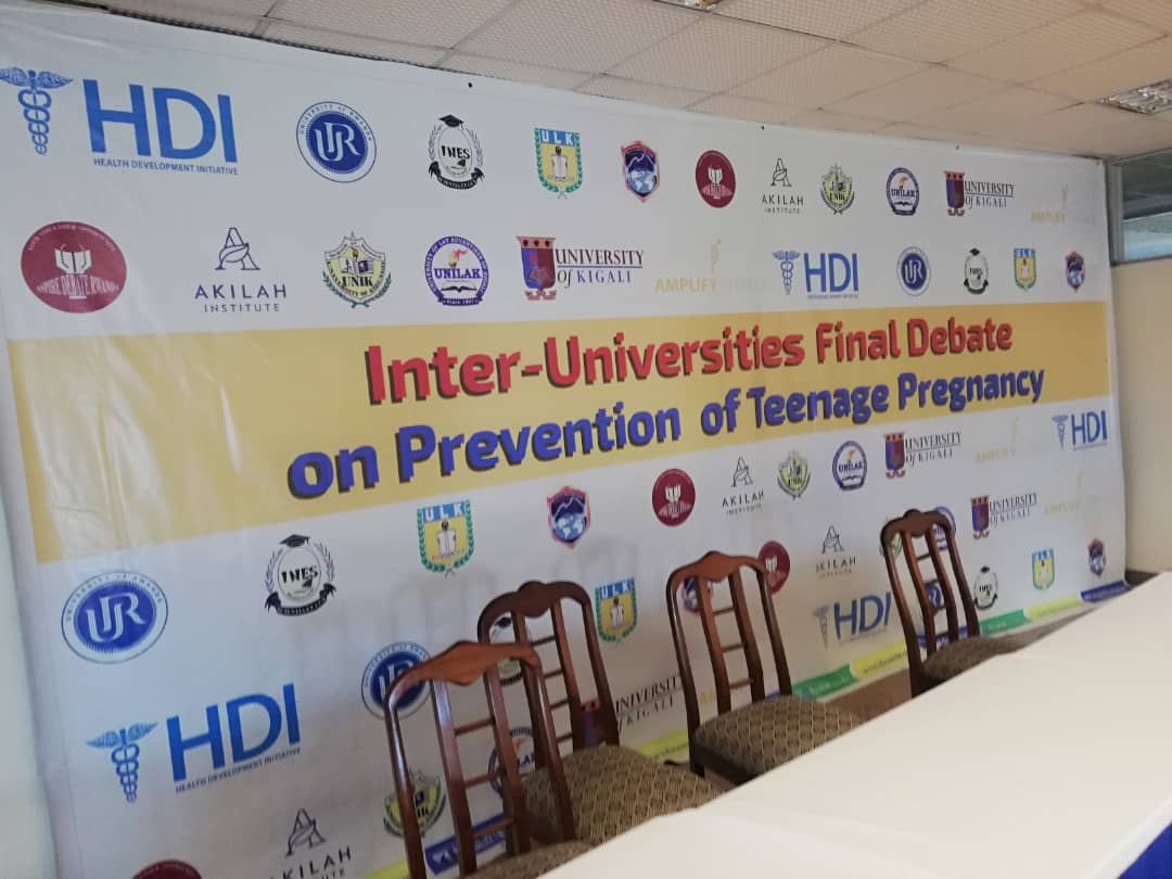 Muzungu4's tweet photo. @HDIRwanda is contributing to the ongoing national interventions on prevention of teenage pregnancy. HID through @amplifyfund have dedicated this year's Inter-University Debate competition on prevention of teenage pregnancy. Semifinals underway at ULK. #InterUniDebateRw #RwOT https://t.co/va4oW3evyD