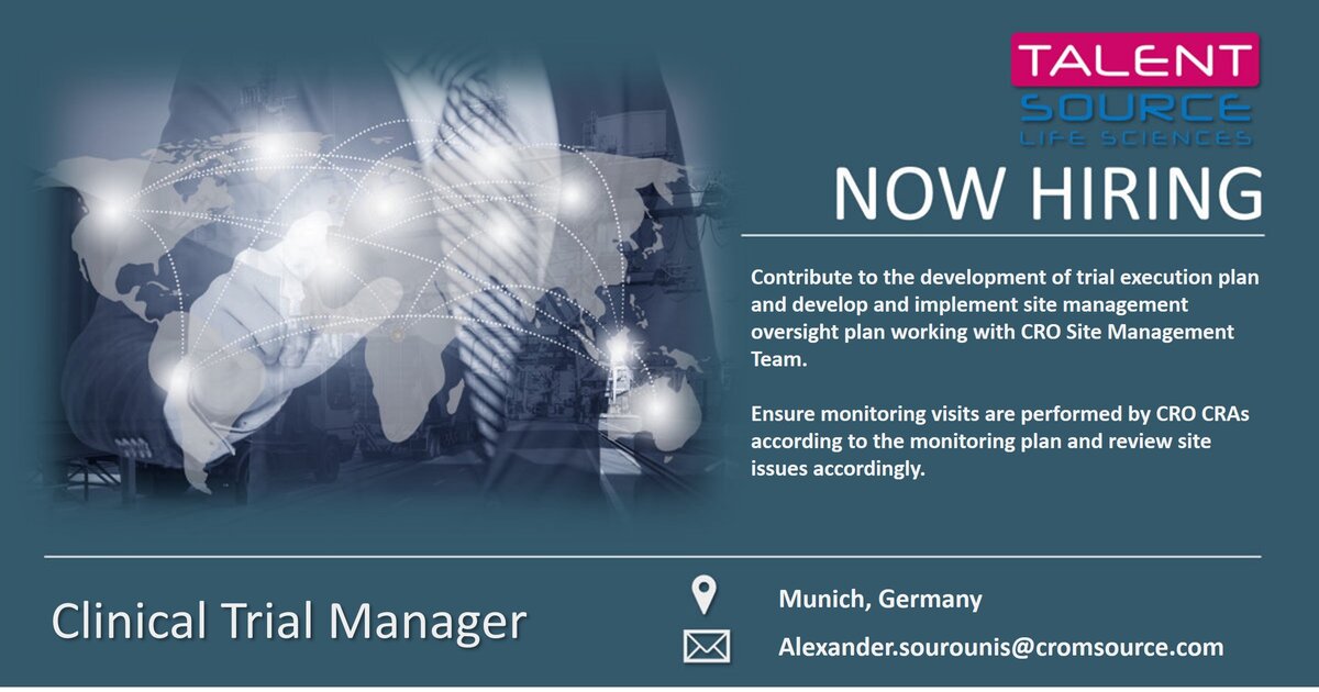TalentSourceLS's tweet image. A brand new opportunity has become available with CROMSOURCEwithin our #TalentSource Life Sciences team for one of our partnerPharma companies the greater Munich area, Germany.