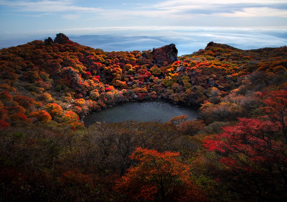 atsufphoto's tweet photo. 紅葉真っ盛りの大船山に登ってきました🚶
しんどかったけど絶景でした✨

#大分
#大船山
#御池
#紅葉
#tokyocameraclub 
#東京カメラ部
#PASHADELIC https://t.co/7vbxaubl81