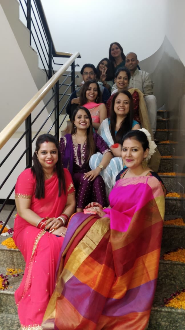 Yes I spend significant part of my day at work... at my workplace... with my colleagues!! Employee engagement isnt just about celebrations but celebrations create bond that nurtures engagement #engagedatwrk #creatingbetterworkplace #creatingtogether #celebratingtogetherness #team