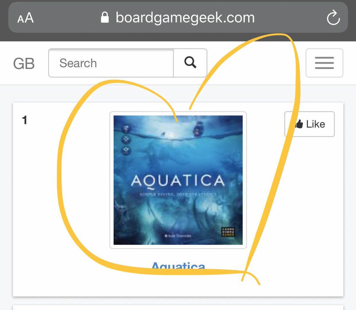 CosmodromeG's tweet photo. You, guys, ROCK! Aquatica is #1 at Geek Buzz! We are so happy and grateful for your support!♥️ Keep voting at 5J122 and enjoy our game🎲 @SPIEL_Messe #geekbuzz #boardgamegeek #spiel #essenspiel2019 https://t.co/QvHbWFrEXO