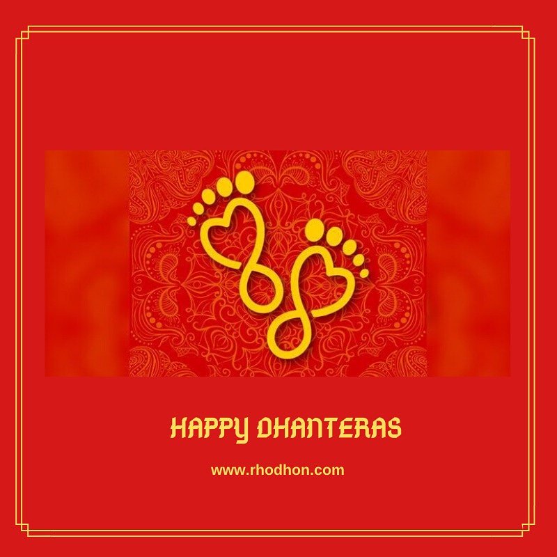rhodhon's tweet photo. Happy Dhanteras! On this festive day of Dhanteras may the Divine blessings of Goddess Lakshmi Bestow on you bountiful fortune. Here's sending you our good wishes for you. 

#rhodhon #teamrhodhon #धनतेरस #HappyDhanteras2019 #HappyDhanteras #digitalagency  #SocialMediaManagement https://t.co/Kzq4IO3E83