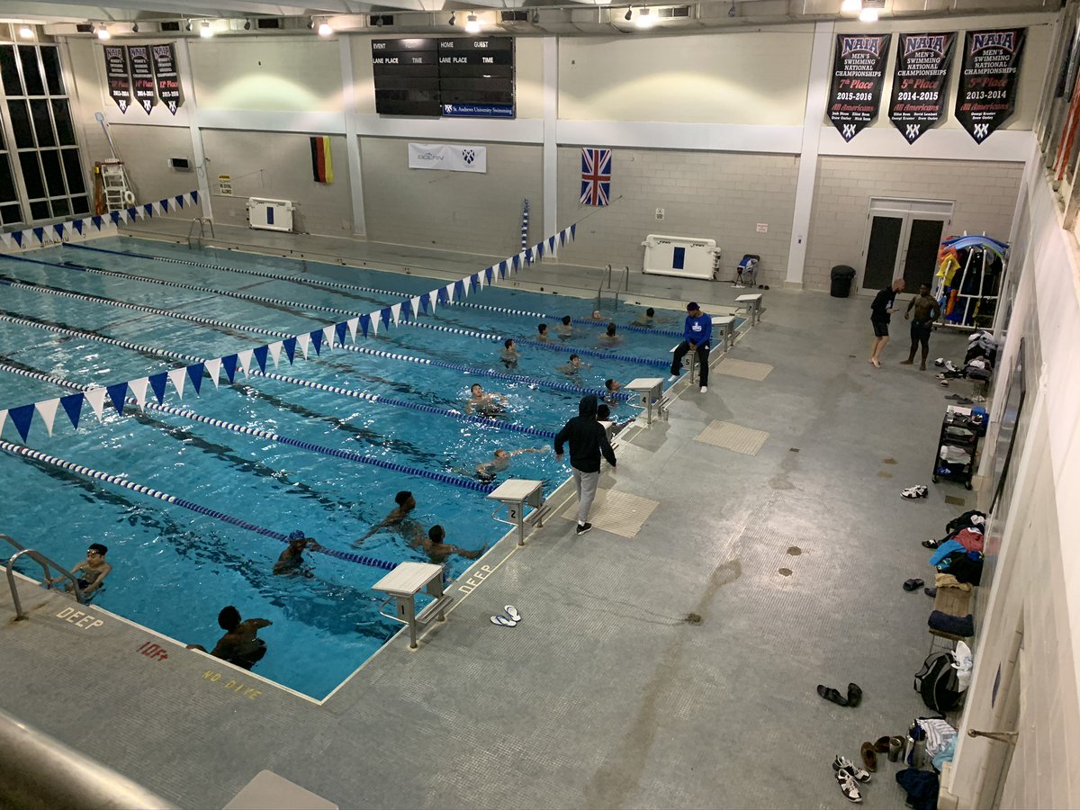 Well we're not going to be breaking any speed records but early am pool workouts are the best #GoKnights