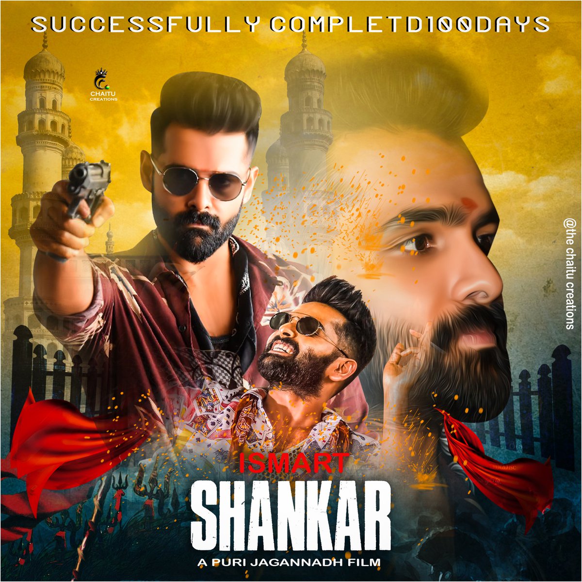 ChaituCreations's tweet photo. #sucessfully_completed
#100DaysForISmartShankar 
#reyy_ismart
#nuvv_turum_raa
@purijagan @ramsayz @manisharma
#Do_follow_nd_like
@ChaituCreations 👈👈👈 https://t.co/CdjGFiISO8