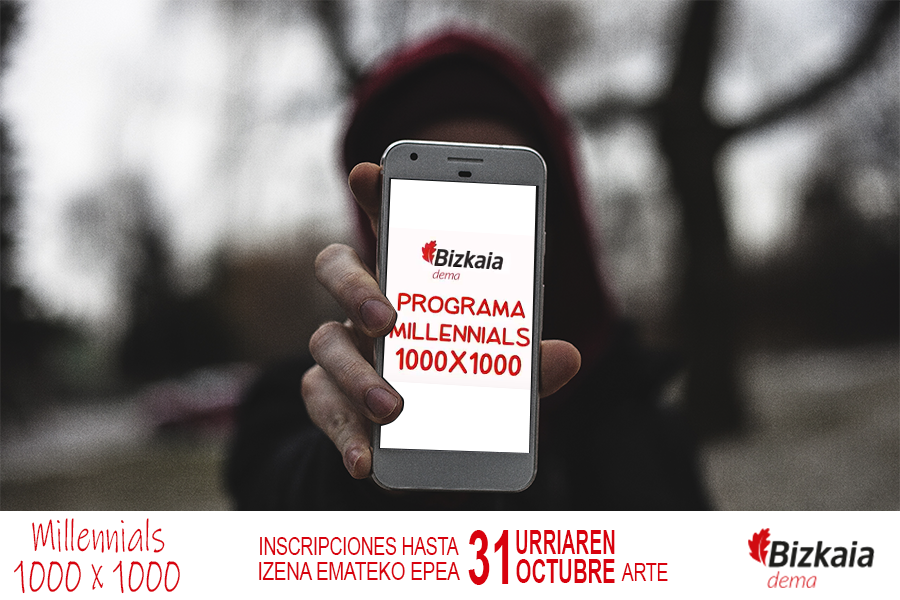 bizkaiaemplea's tweet photo. ¡Abierto el plazo de Millennials 1000x1000!📢📢
A punto de acabar tu grado en la Facultad de Ciencias Sociales y de la Comunicación, ¿y ahora qué?
El programa Millennials 1000x1000 te ofrece prácticas remuneradas.
¡¡INSCRÍBETE!!👉https://t.co/8ttZADEYRz
#PracticasRemuneradas https://t.co/LoSTw0EbDF