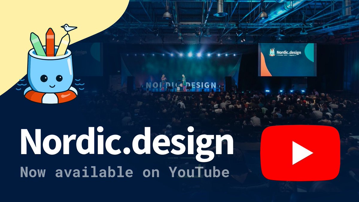 We're excited to announce that the talks from Nordic.design are now published on YouTube. Check them all out at: youtube.com/playlist?list=…