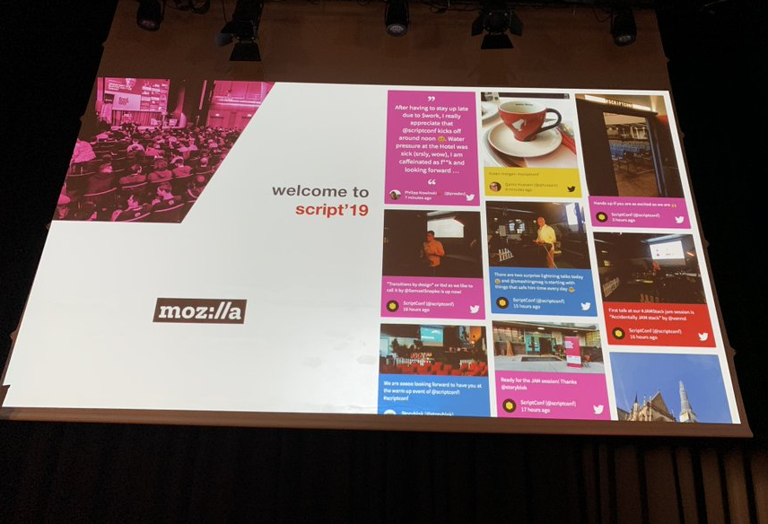 walls_io's tweet image. We 💕LOVE the social wall display! Have fun everyone! #script19 #ScriptConf