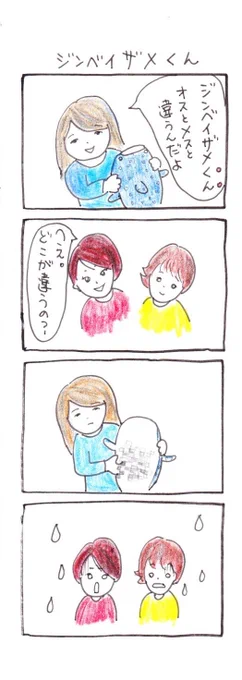 #四コマ漫画
#ジンベイザメくん 