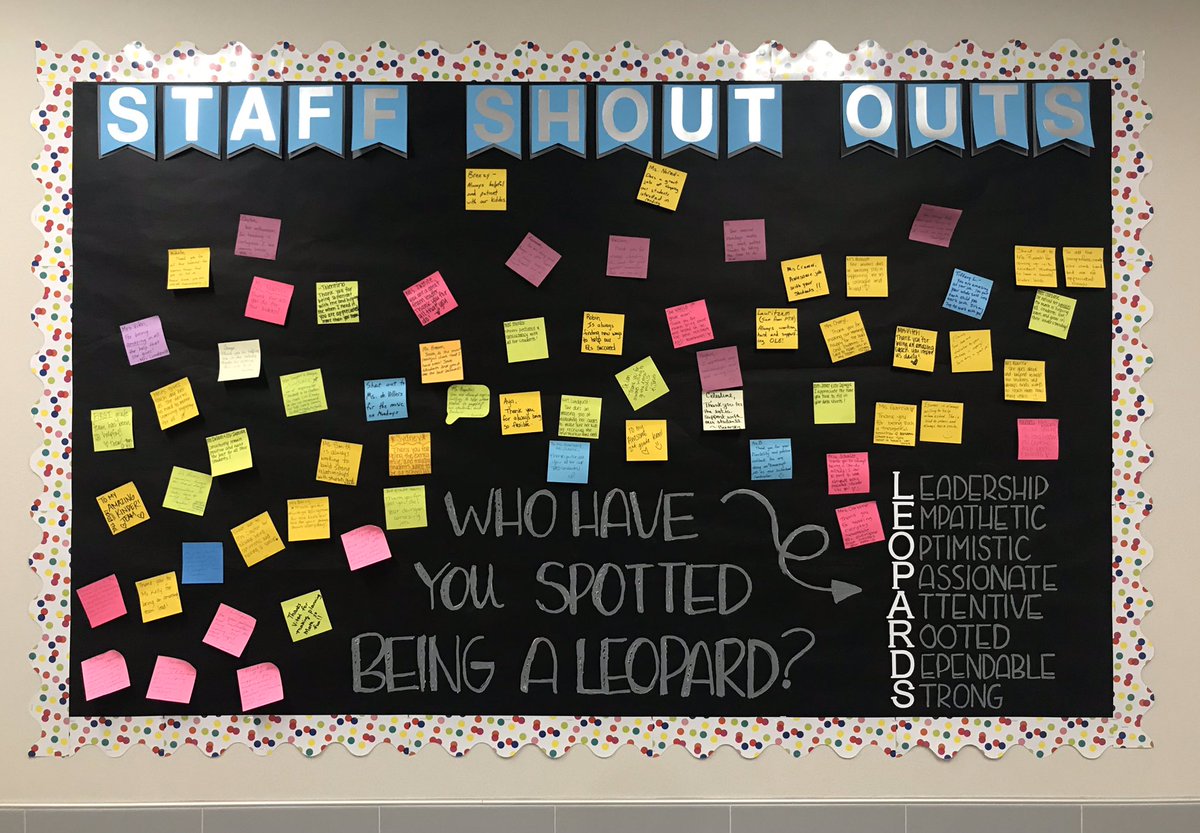 Loving all the staff shout outs!! It’s awesome to see everyone notice each other’s hard work and dedication to our students!! <a href="/OLE_Leopards/">Leonard Elementary</a>