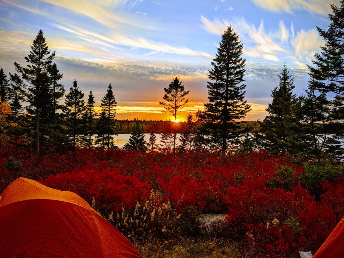 Students enjoyed a Challenge by Choice trip...Amazing sunset colors at the Bluff Trail!!!
