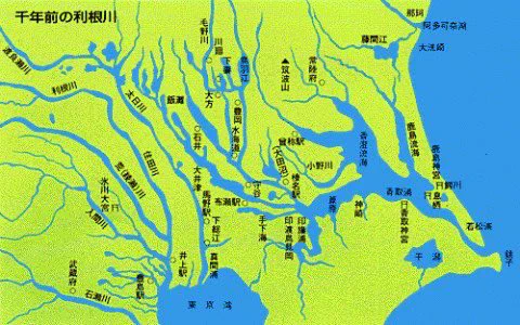 千年前の関東平野を見ると、人が住める場所じゃないことがわかる