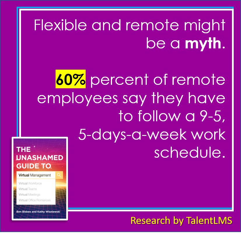 UnashamedVM's tweet image. As remote/virtual employment becomes more available - that doesn’t mean every role is naturally “flexible” for the employee, it just means it’s remote/virtual rather than in a stationary environment. 

#virtualmanagement #remotework #virtual #remote #remotejobs #management #facts