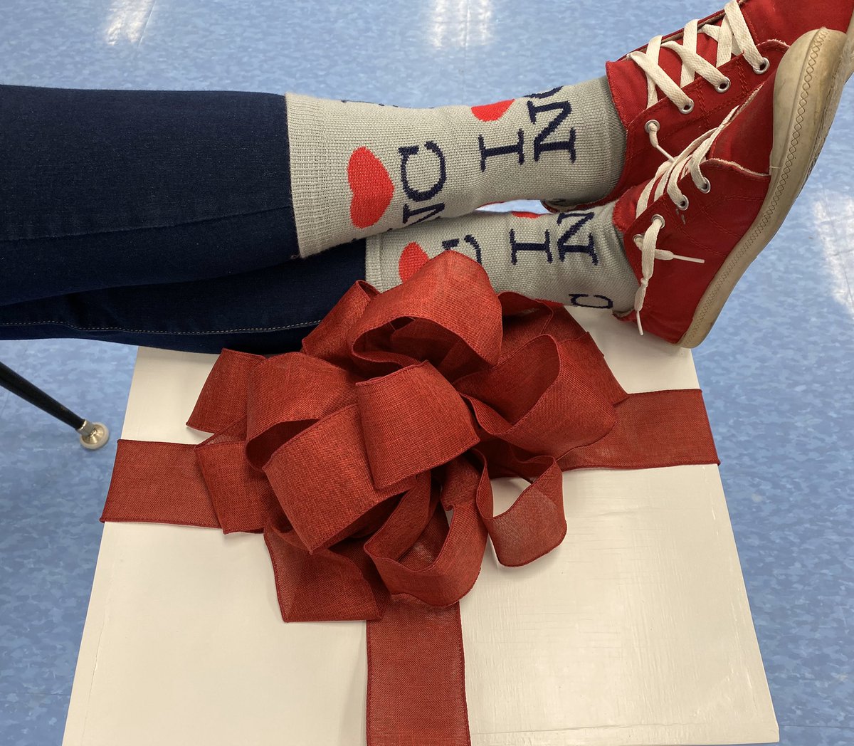 wesbradley_'s tweet photo. It’s an I ♥️ NC sock kind of day! 

Fall PRIDE games are here. 

#NPossible https://t.co/mqIp4cDXPK