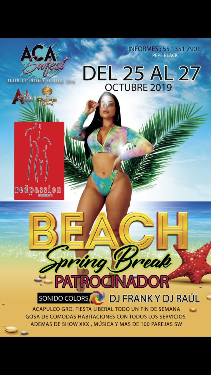 red_pasion1's tweet photo. Hoy Acapulco se pone de fiesta Comienza el @Acaswfest con toda la actitud #Sw
#SwFriends
#Putibikinis
#Putivestidos
@acasexxx @PpBlack6 @mauyzuri @Club_InfernoSw @ https://t.co/8WDsS6J61p