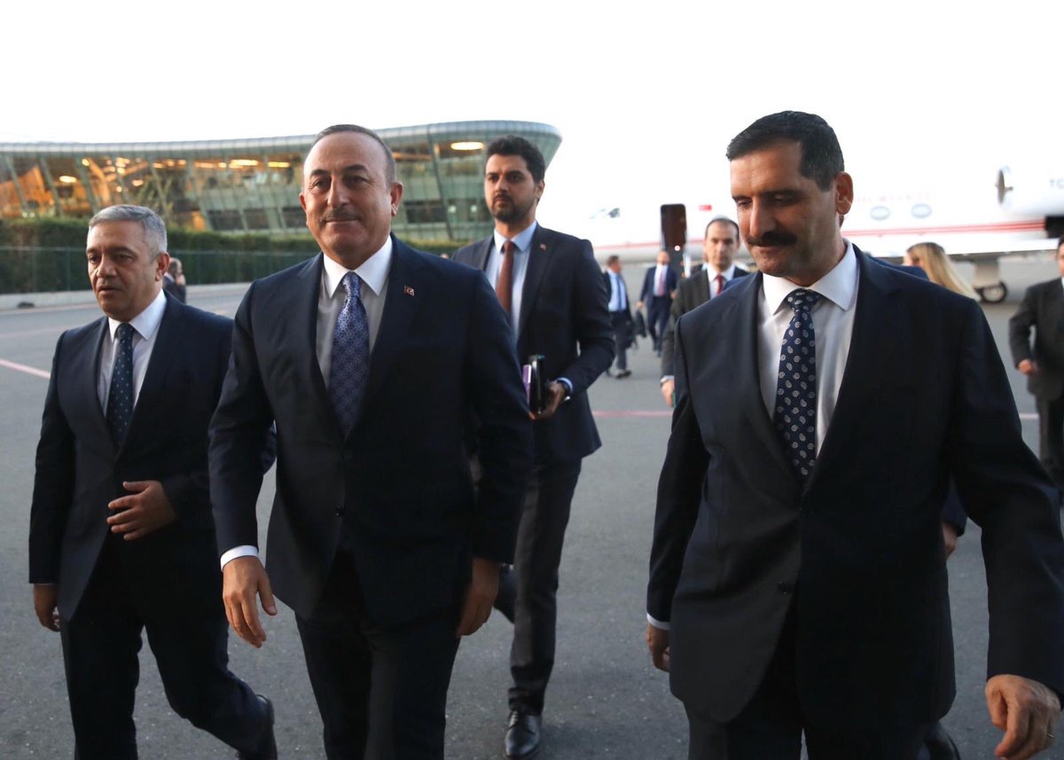 TC_BakuBE's tweet photo. Dışişleri Bakanı Sayın Mevlüt Çavuşoğlu 25-26 Ekim 2019 tarihlerinde düzenlenen Bağlantısızlar Hareketi (NAM) Devlet ve Hükümet Başkanları 18. Zirvesine ve 23-24 Ekim 2019 tarihlerinde toplanan NAM Dışişleri Bakanları Toplantısına katılmak üzere Bakü’yü ziyaret etmiştir. https://t.co/2h9Ic6Uopp