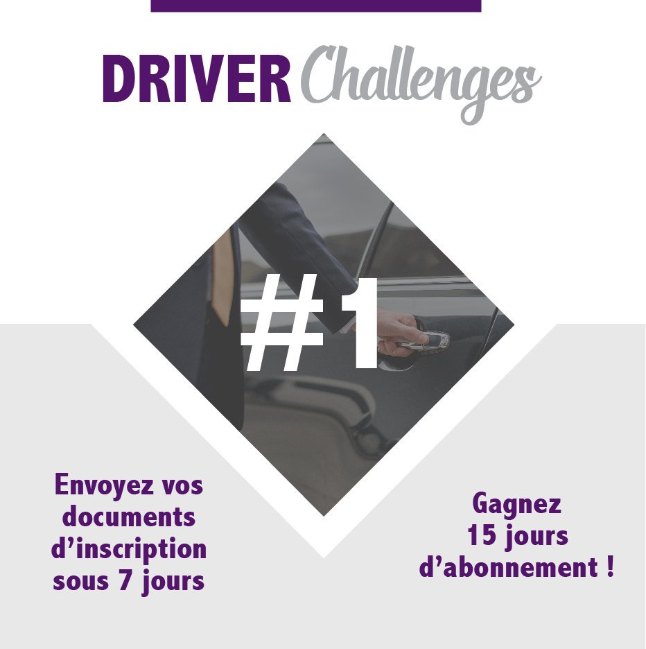 box_driver's tweet image. Défi #1 : Envoyez vos documents afin de valider votre inscription dans les 7 jours suivant le call avec nos équipes et obtenez 15 jours supplémentaires d'abonnement gratuits ! Rendez-vous sur driver-box.com #driverchallenges #vtc #taxi #chauffeurs #driver