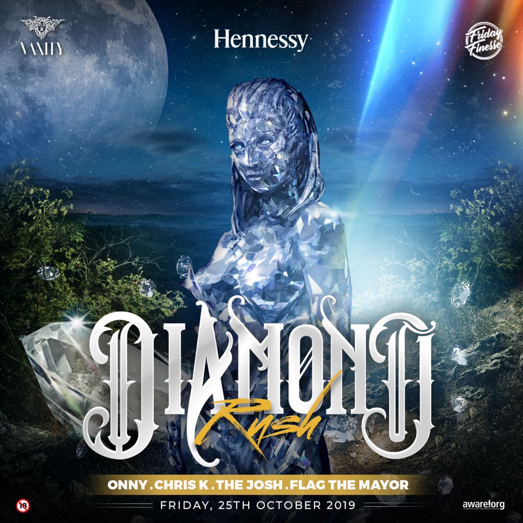 Tonight we are shining bright with you as we bring you Diamond Rush with <a href="/Onny_RDS/">Rock Da Shades</a> <a href="/DJ_CHRISK/">IG:djchriskaniki</a> <a href="/Mayor_Flag/">Flag Ngomane</a> and <a href="/THEJOSHDJ/">THEJOSH</a> 
#AllAboutYou