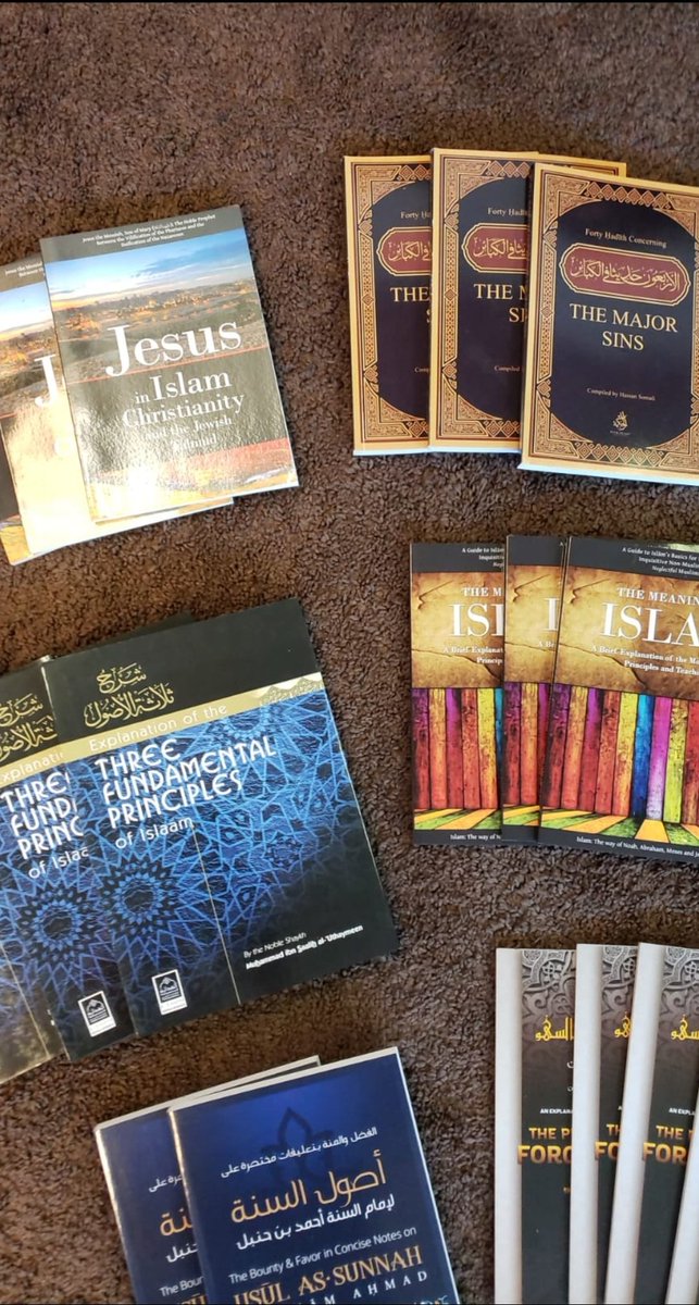 SalafiDawahCt's tweet photo. New titles and restocks available at Masjid Umar ibn Al-Khattab bookstore! Come visit us at 2017 Main st Hartford, Ct for your all your Authentic Islamic Literature needs!

#AuthenticBooks
#IslamicLiterature
#Sunnah
#Salafiyyah 
#Hartford
#Connecticut https://t.co/2Sird9w5BR