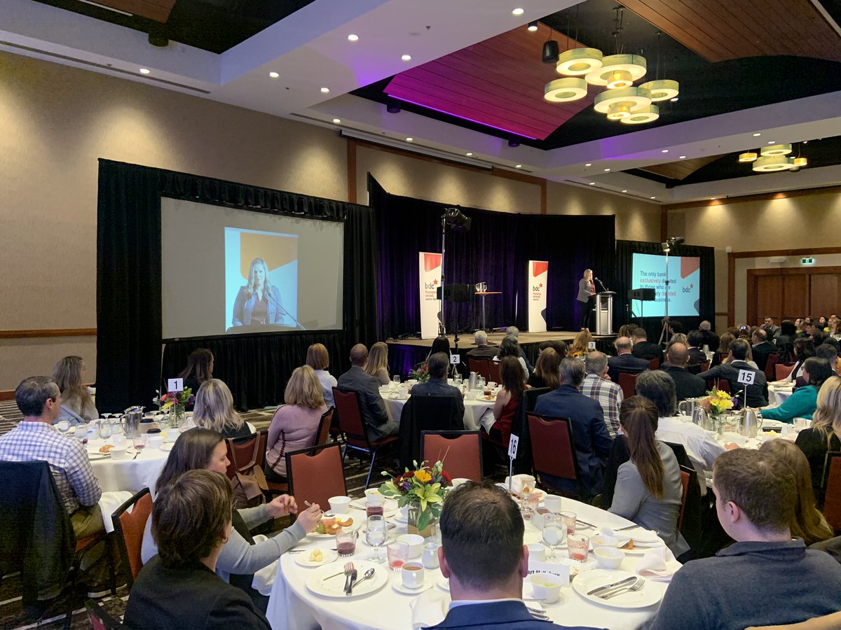 ChtownChamber's tweet image. Katelyn Godfrey welcomes guests on behalf of today’s sponsor, @bdc_ca. Thank you for your support!   

#bdcsbw #SmallBusinessWeek2019 #iheartsmallbiz