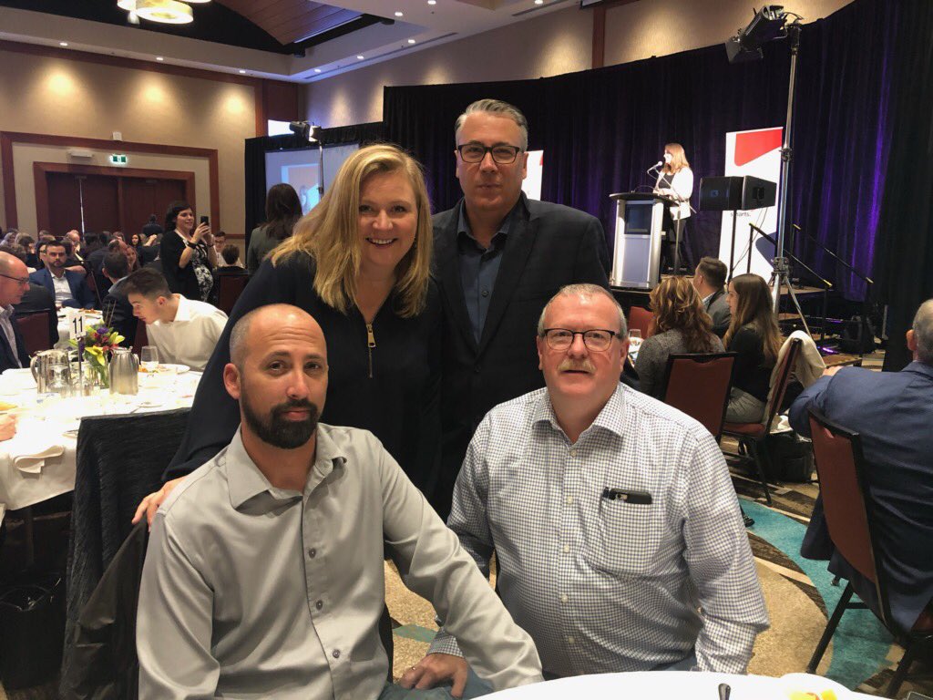 isabeldelaney's tweet image. One way to get the boys out of the office to a business function, tell them they are going to see the beautiful @ArleneDickinson so exciting!#SmallBusinessWeek2019 @ChtownChamber @DeltaPEI