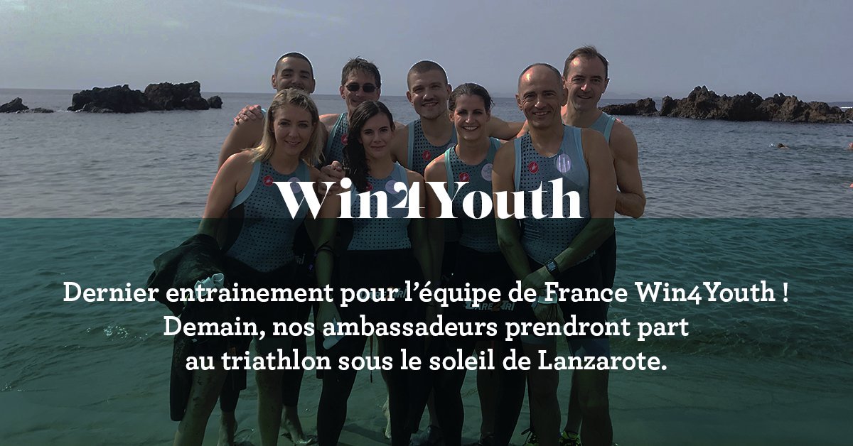 J-1 avant le grand départ pour le triathlon de Lanzarote pour notre équipe de France #win4youth ! Plus d'infos sur notre programme sportif social et solidaire : groupe-adecco.fr/win4youth/ #imaginonslemploi