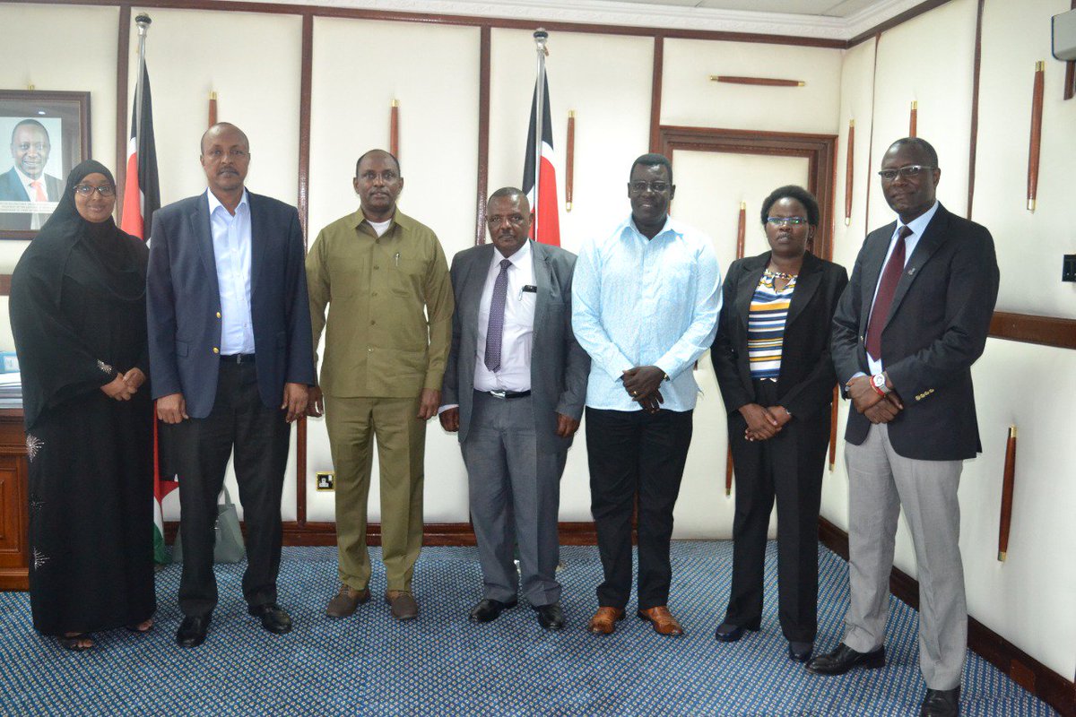 Today I had an inaugural meeting with the incoming Occupational safety and health National council members led by their chairman Mr Joseph Kanguchu Mwangi.The other members include Rukia Abdinasir Mohammed, and Angeline Chepchirchir.