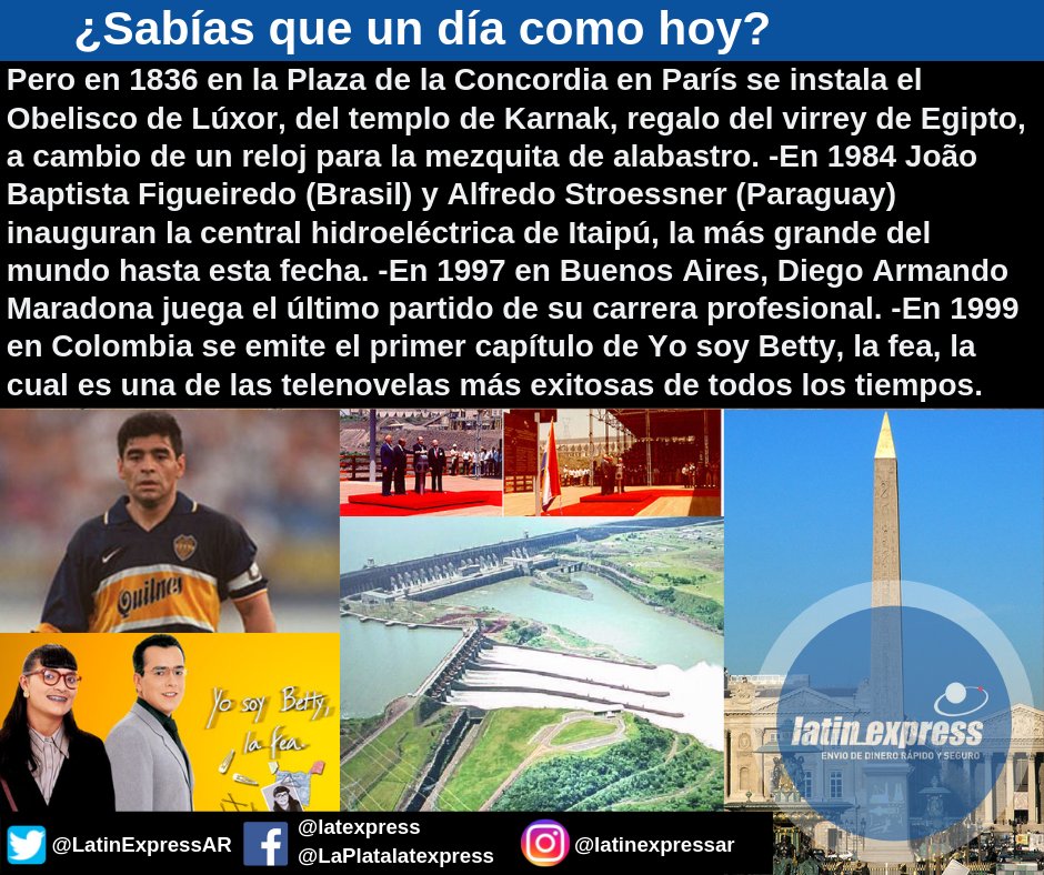 LatinExpressAR's tweet photo. #FelizViernesATodos #FelizViernes #BuenViernes #BuenViernesATodos #SabiasQue #UnDiaComoHoy... #LatinExpress #Giros #Remesas #Transferencias #EnvioDeDinero #Dolar #Euro #Argentina #Bolivia #Brasil #Colombia #Chile #Ecuador #Paraguay #Peru #RepublicaDominica y más de 200 https://t.co/gxErzeFCuo