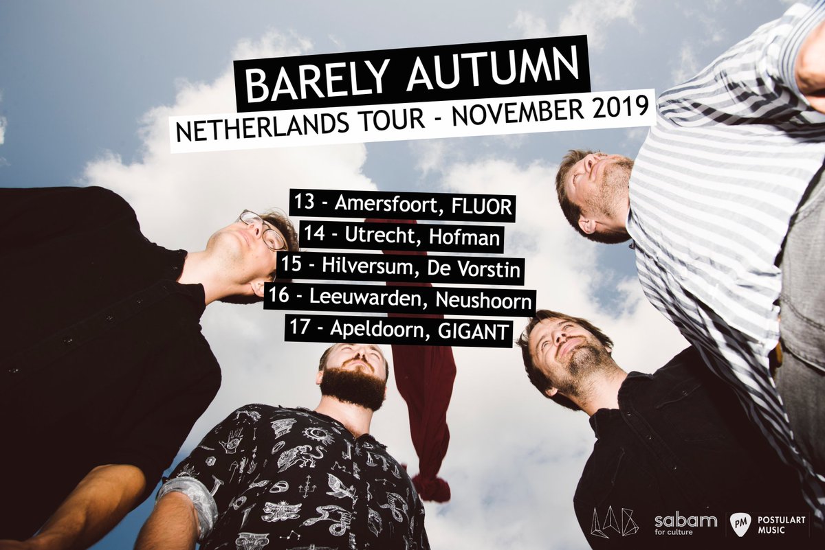 The word is out! We're going to #tour The Netherlands in November 🇳🇱 shout out to #Postulart Music! Kaaskrokketten here we come! 🥔

<a href="/Fluor033/">FLUOR Amersfoort</a> 
@HofmanCafe
<a href="/deVorstin/">De Vorstin</a> 
<a href="/NeushoornLwd/">Neushoorn</a> 
<a href="/GigantApeldoorn/">GigantApeldoorn</a>