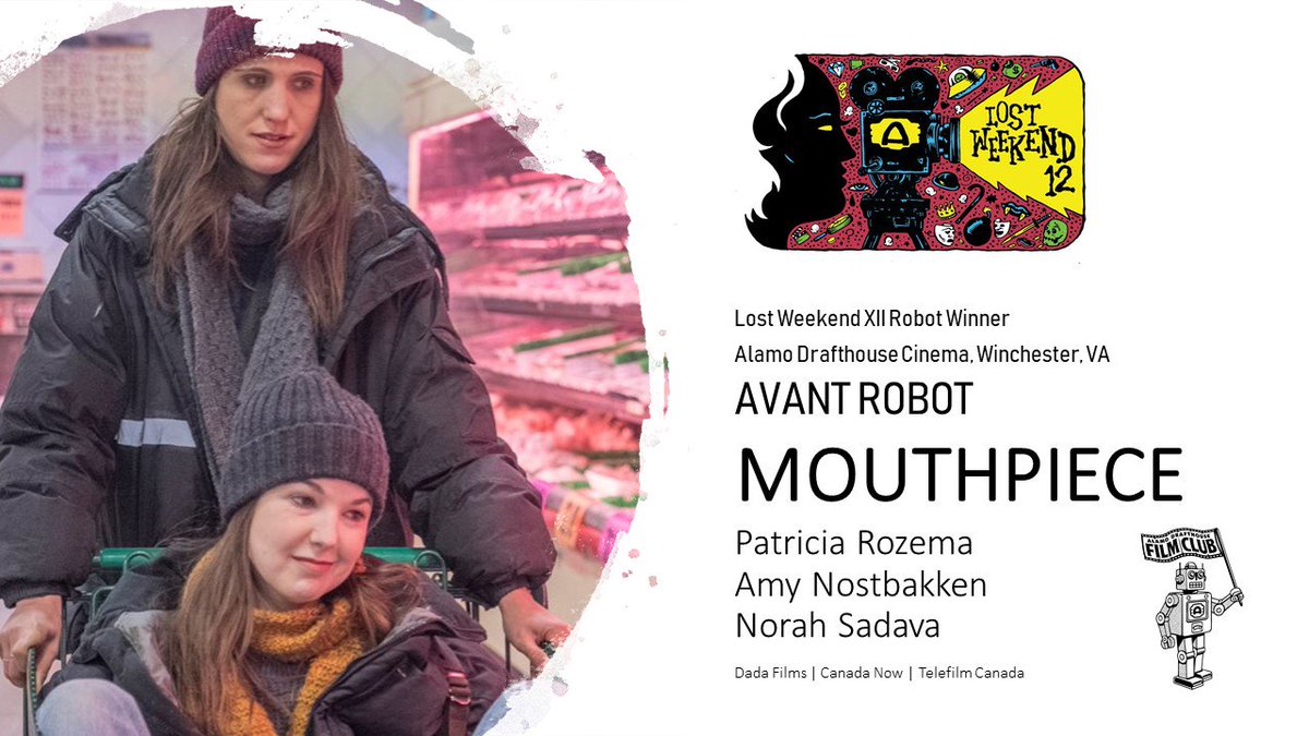 Andy Gyurisin (@cinemabandwagon) on Twitter photo Trailblazing <a href="/MrAlWhite/">A.T. White 🍜</a> with <a href="/StarfishMixtape/">Starfish</a> helped us create a new category for #LostWeekendXII the AVANT ROBOT, which is dedicated to the film that boldly experiments and challenges the audience emotionally and visually.
<a href="/patriciarozema/">patriciarozema</a> <a href="/ANostbakken/">Amy Nostbakken</a> #NorahSadava #Mouthpiece Trailblazing <a href="/MrAlWhite/">A.T. White 🍜</a> with <a href="/StarfishMixtape/">Starfish</a> helped us create a new category for #LostWeekendXII the AVANT ROBOT, which is dedicated to the film that boldly experiments and challenges the audience emotionally and visually.
<a href="/patriciarozema/">patriciarozema</a> <a href="/ANostbakken/">Amy Nostbakken</a> #NorahSadava #Mouthpiece