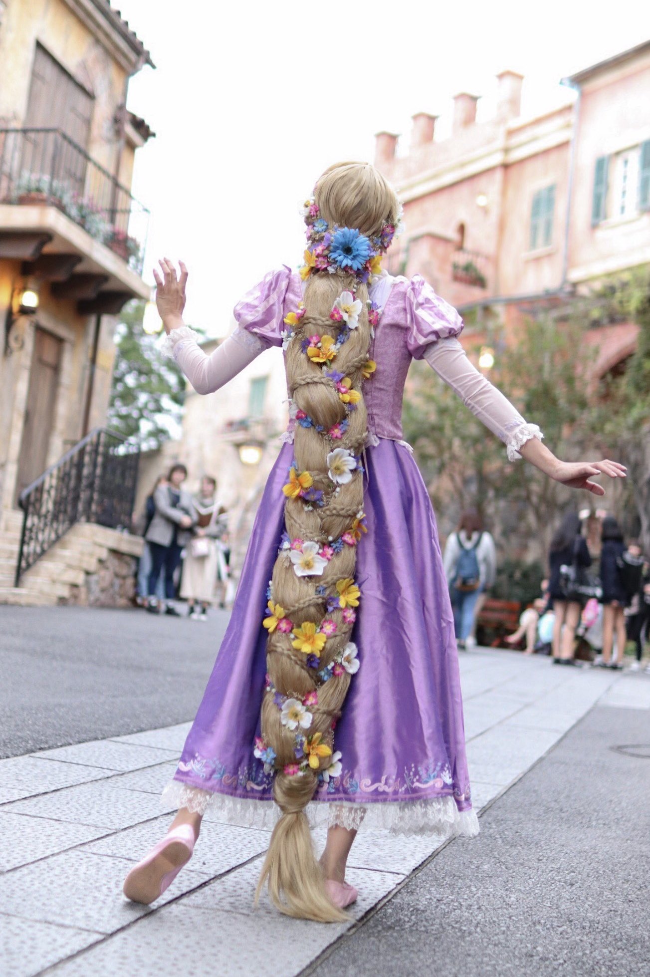 ラプンツェル ウィッグ 仮装 コスプレ ハロウィン-