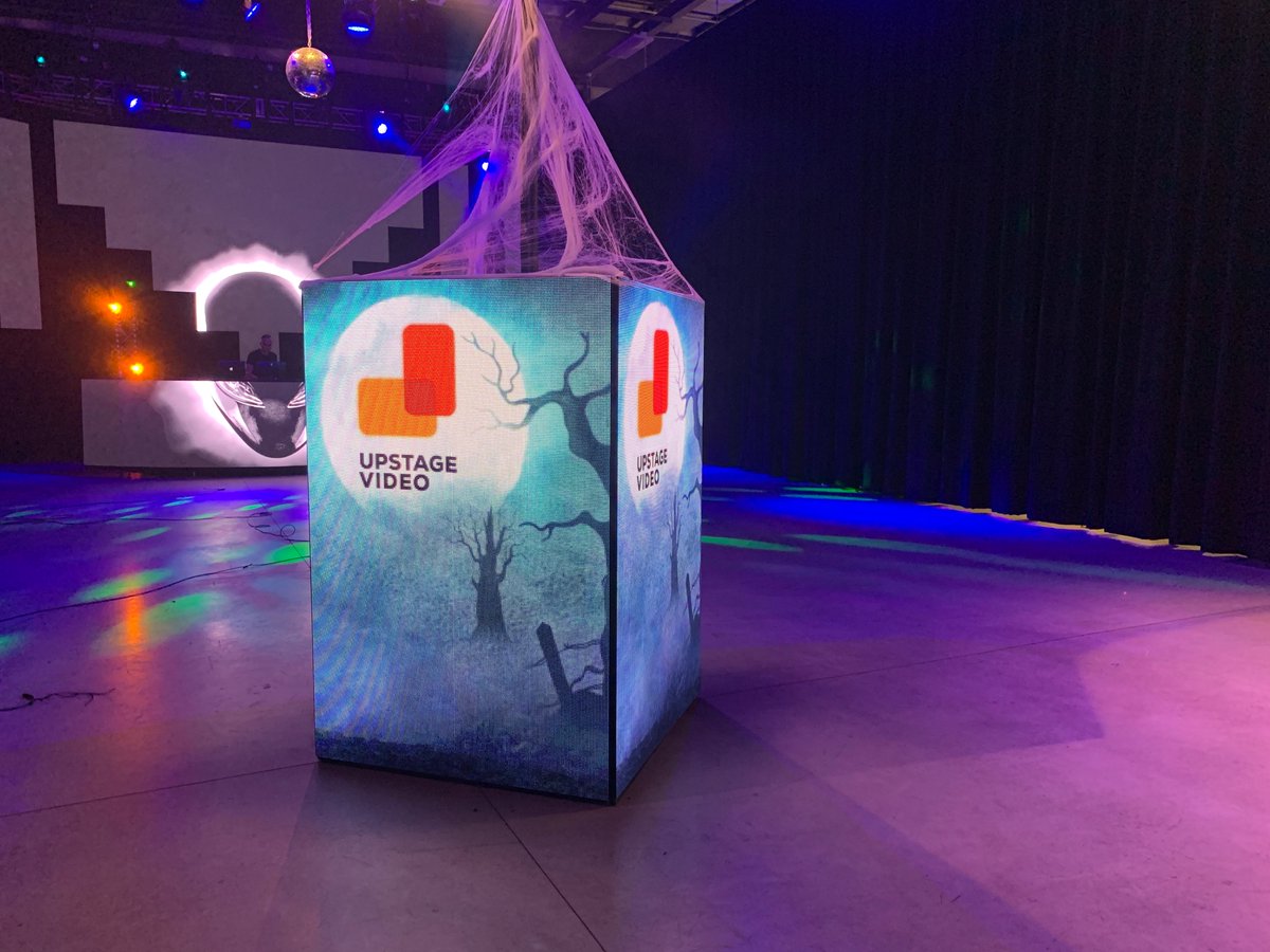 _Choice_LIVE's tweet photo. We celebrated Halloween at #shocktheblock on the Rock Lititz campus! Our killer video dance party featured @upstagevideo’s very first production truck from 1974!
.
.
.
#eventprofs #upstagevideo #volkswagen #rocklititz #ledscreen #videowall #halloween2019 https://t.co/9m5mUGWTl6