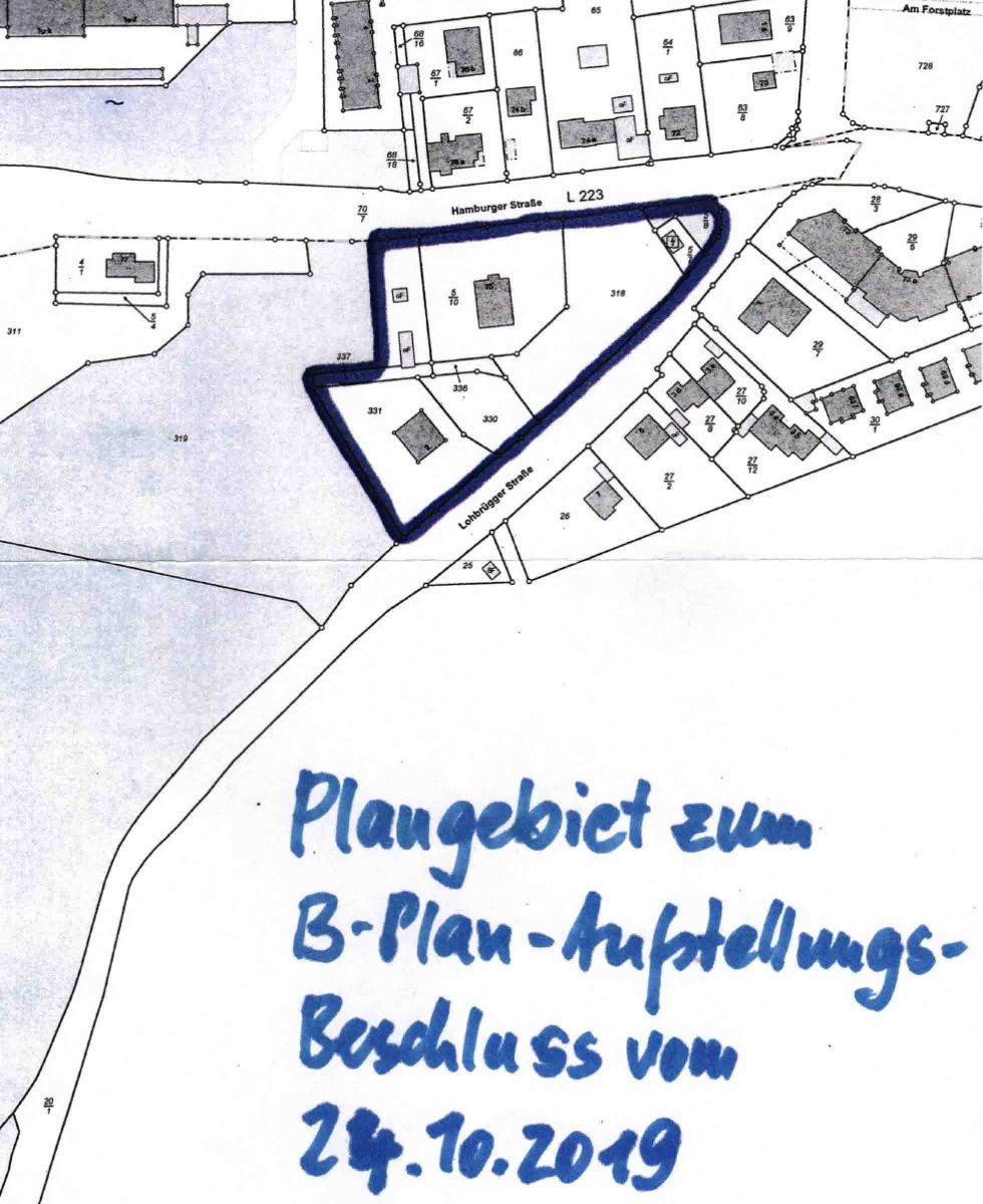 #Reinbek stellt Bebauungsplan #Lohbrügger Str. / Hamburger Str. auf: 21 Ja, 8 Enthaltungen. Behutsame Wohnbebauung möglich, Gehölzbestand bleibt erhalten, Eichen-#Naturdenkmale bleiben unbeeinträchtigt. forum21-reinbek.de/blog 25.10.2019
