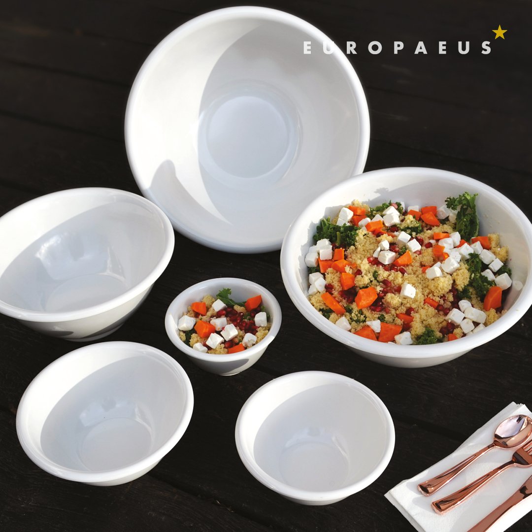 Europaeus's tweet photo. The Rosedale collection of heavyweight bowls in a range of sizes provide the look of porcelain without the breakage! 

#europaeus #melamine #bowl #salad #buffet https://t.co/XhaUpHPtcT