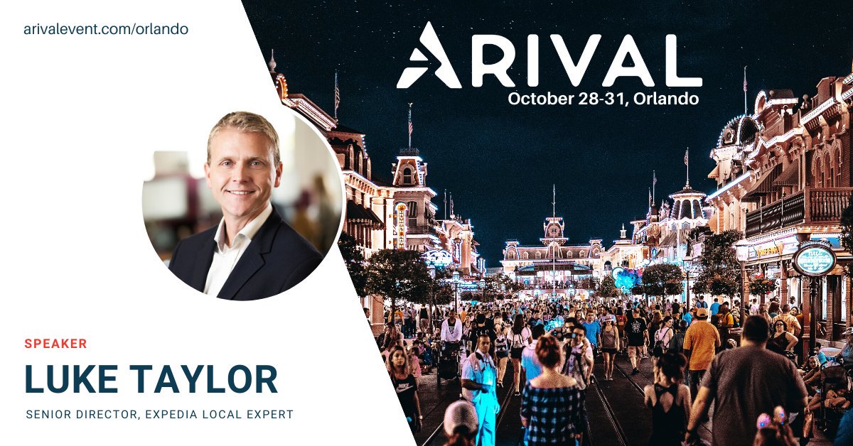 arivaltravel's tweet photo. We all know lots of reviews &amp; great photos are essential, but the next gen of travelers want something more. Join Luke Taylor of @ExpediaLX in the Orlando theater session: Online Expectations of the Next Gen.

#ExpediaLocalExpert #arivalevent https://t.co/4BSL69bh9F https://t.co/Pjf6q7MIoo