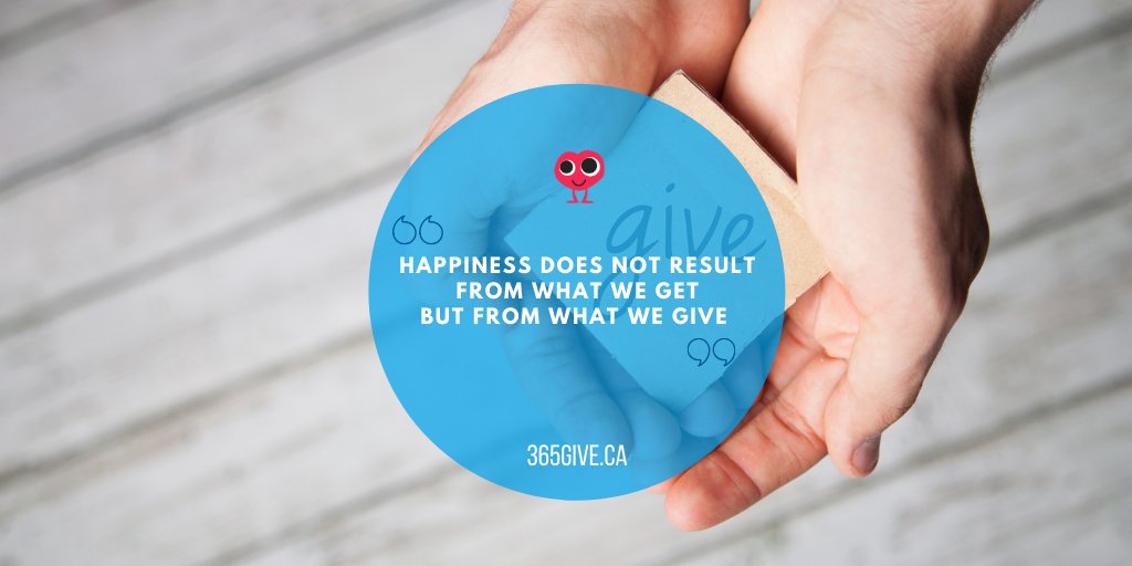 365give's tweet photo. "Happiness does not result in what we get but what we give. " Take a few moments from your day TODAY and find you way to #give. All it takes is 1 give, 1 day at a time x 7 billion people. #socialgood #365give #do1give #happiness #ChangeIsComing #GlobalGoals #Volunteering #donate https://t.co/i2HE3AlANB