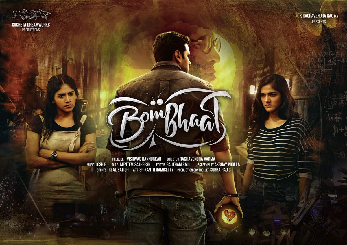 baraju_SuperHit's tweet image. Dashing Director @purijagan launched #Bombhaat First Look Poster. 

Starring Sushanth, @iChandiniC, Simran Choudhary. 

Directed by Raghavendra Varma. Produced by Vishwas.