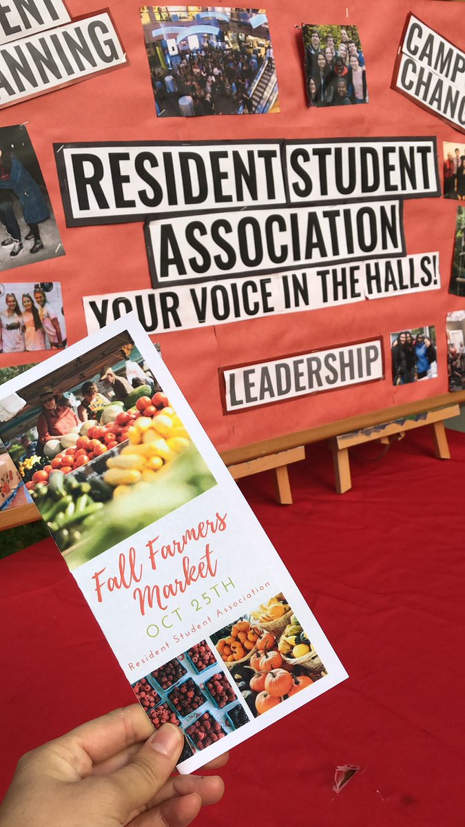 The Fall Farmers Market is going on NOW in the West Village Quad! Stop by to get produce and learn more about healthy and sustainable eating