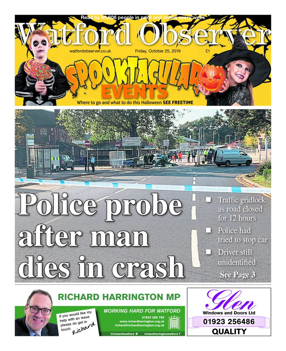 Looking for things to do this Halloween? Turn to freetime for Spooktacular events, only in this weeks Watford Observer #watfordobserver #halloween2019 #daysout #thingstodo #kids