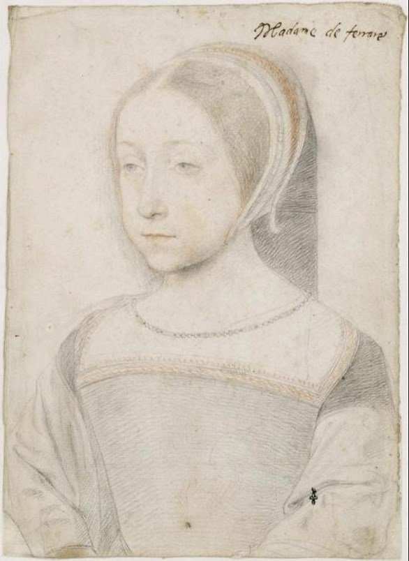 OldPortraiture's tweet photo. Born #OnThisDay in 1510: #RenéeofFrance (1510-74), #DuchessofFerrara as wife of #ErcoleII d'#Este; daughter of #LouisXII
#Portrait by Jean #Clouet (1480-1541), ca. 1519
#Valois #RenéedeFrance #Portraiture #Renaissance #FrenchArt #JeanClouet #ChildrenInArt
#MuséeCondé https://t.co/VTLk7wOIM6
