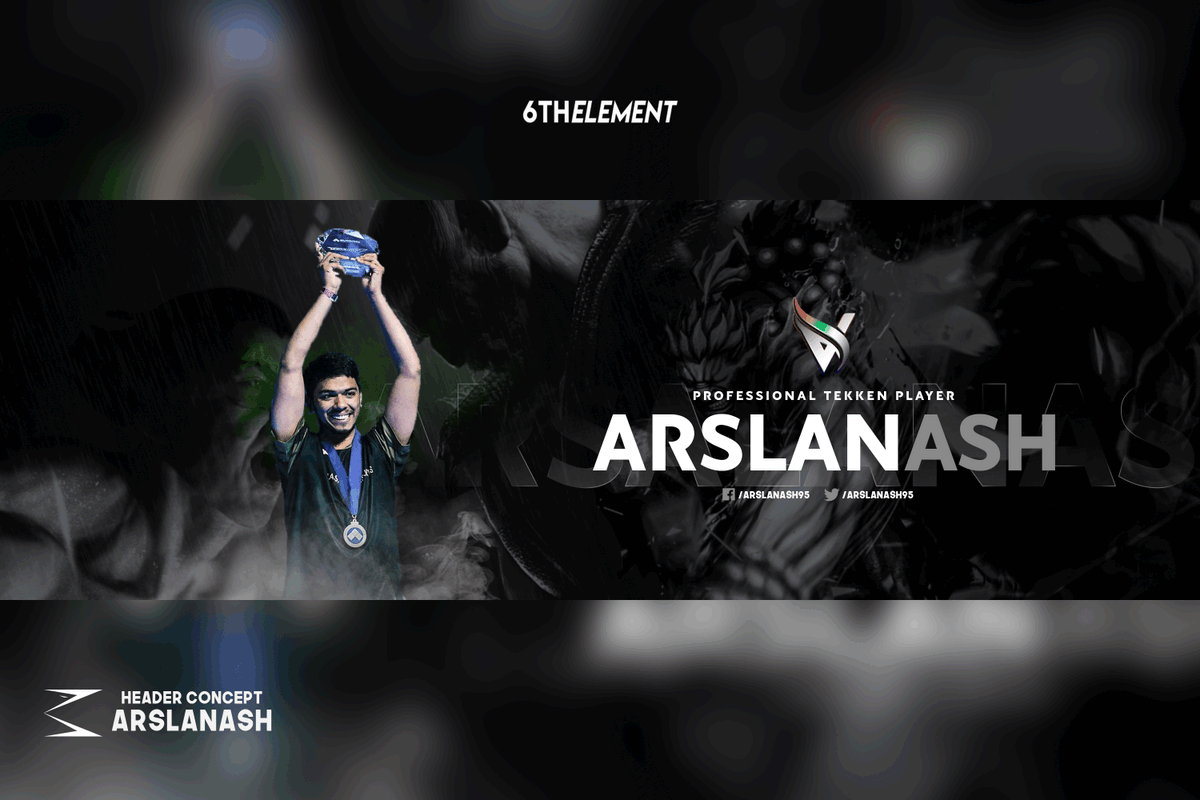 Real6thElement's tweet image. Banner design concept for "The Pakistani Prodigy" @ArslanAsh95 

Likes and retweets are appreciated. 
DM for any queries.