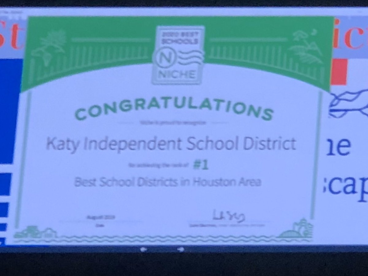 #RootedInExcellence #StateOfTheDistrict So proud to be a part of Katy ISD!