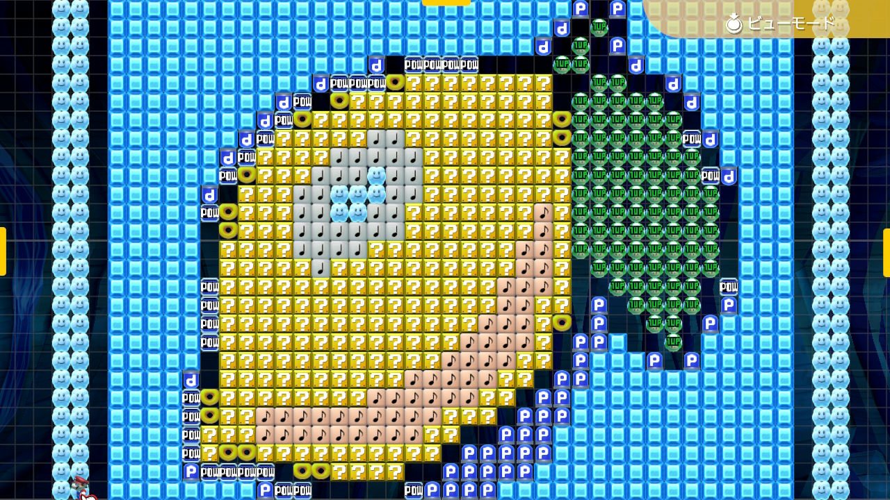 おっちー Twitterissa この前投稿したコースのマリオのドット絵と マリメ1で一度描いたことのある ビタミンc豊富な柑橘類 のドット絵です ビューモードだと迫力があって これはこれで好きです スーパーマリオメーカー2 Supermariomaker2